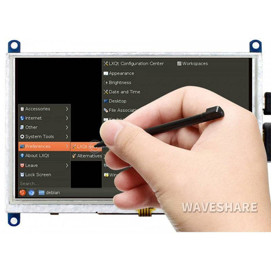 Waveshare 5inch Resistive Touch Screen LCD (B), 800×480, HDMI, Low Power Consumption - RS2118 - REES52