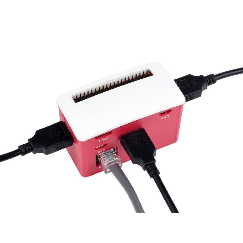 waveshare PoE Ethernet / USB HUB BOX for Raspberry Pi Zero Series, 3x USB 2.0, 802.3af-Compliant - RS746 - REES52