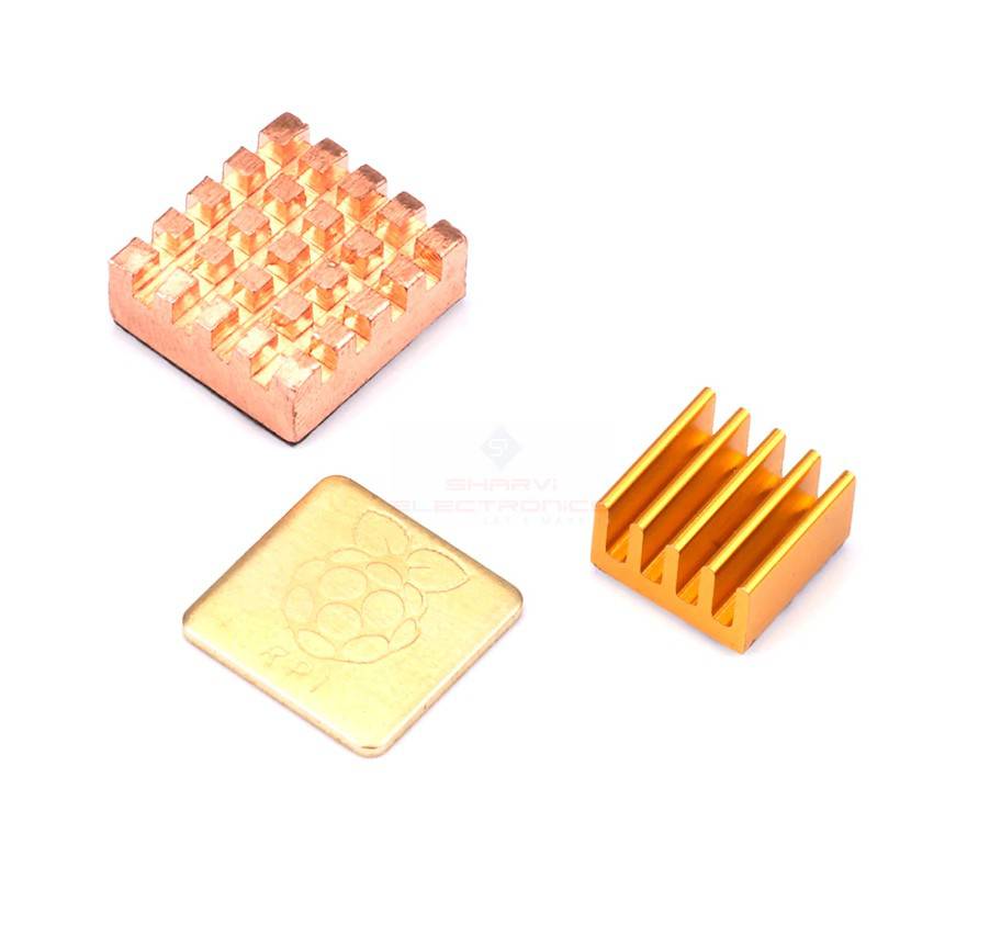 Ultra Strong High Quality Heavy Copper Heatsink Set For Raspberry Pi - RS4966 - REES52