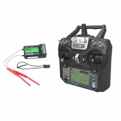Fly Sky FS-i6X 2.4GHz 6CH AFHDS 2A RC Transmitter With FS-iA10B 2.4GHz 10CH Receiver - RS3068 - REES52