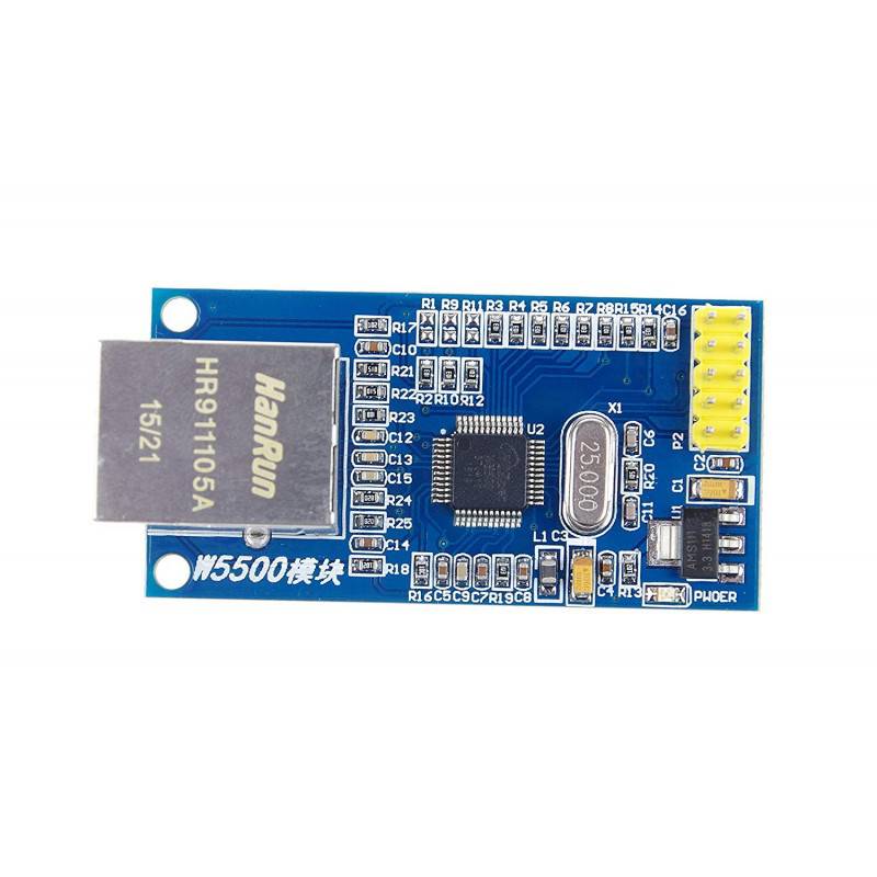 SPI to Ethernet Hardware TCP/IP W5500 Ethernet Network Module - RS2886/RS4281 - REES52