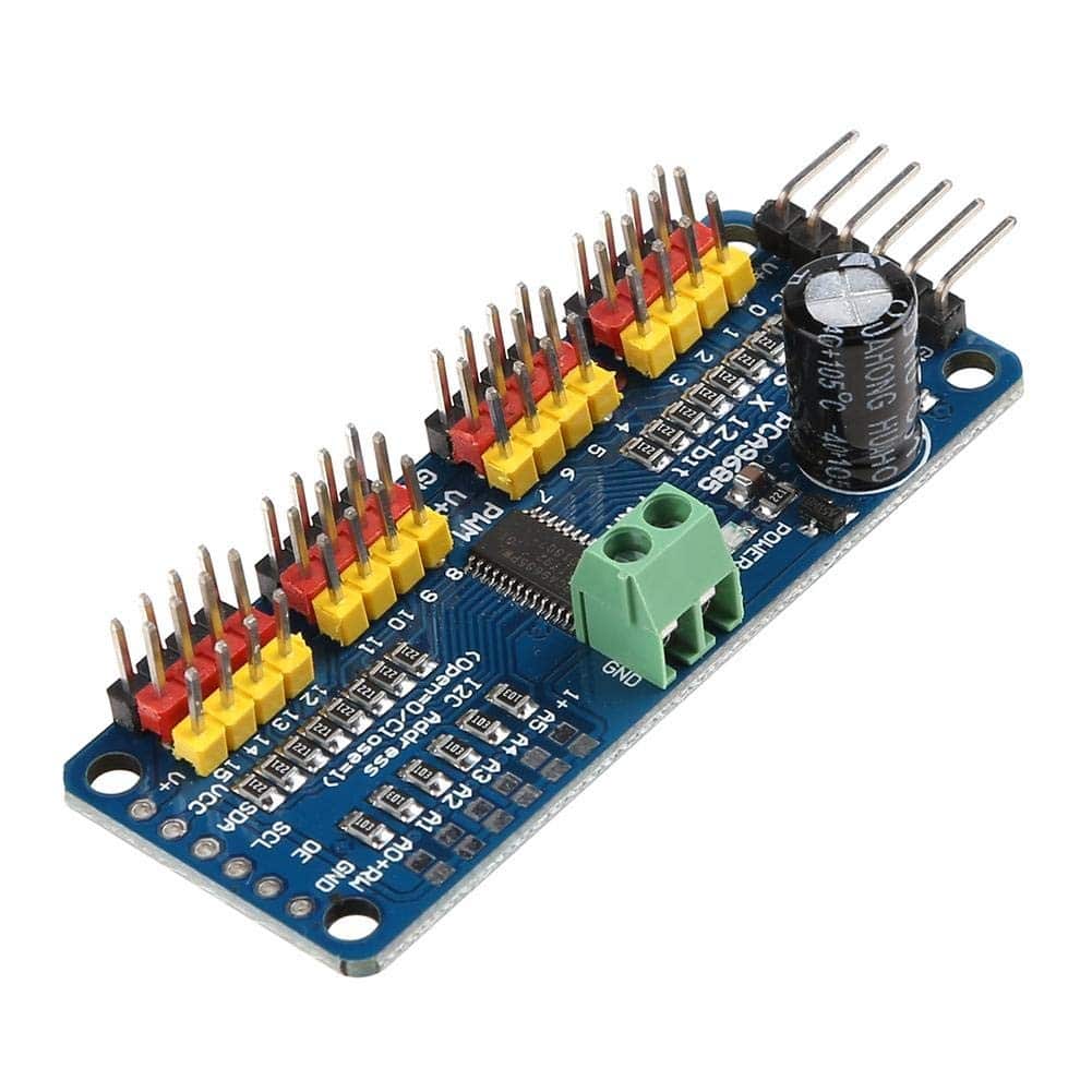 PCA9685 - 16 Channel 12-Bit PWM Servo Motor Driver I2C Module For Arduino - RS3679/AA175 - REES52
