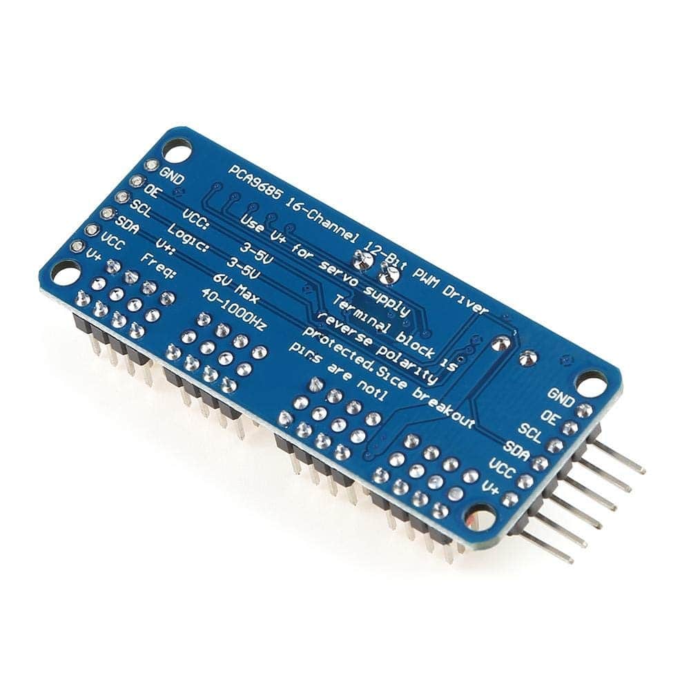 PCA9685 - 16 Channel 12-Bit PWM Servo Motor Driver I2C Module For Arduino - RS3679/AA175 - REES52