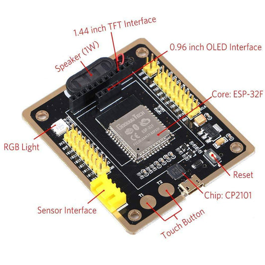 ESP-32F Development Board WiFi+Bluetooth Ultra-Low Power Consumption Dual Core ESP32 Similar M5Stack for Arduino - RS1867 - REES52