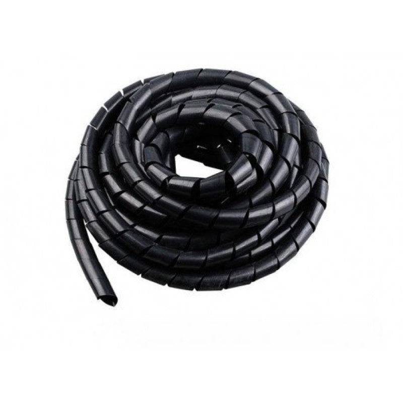 10mm Spiral Wrapping for Wires - Black