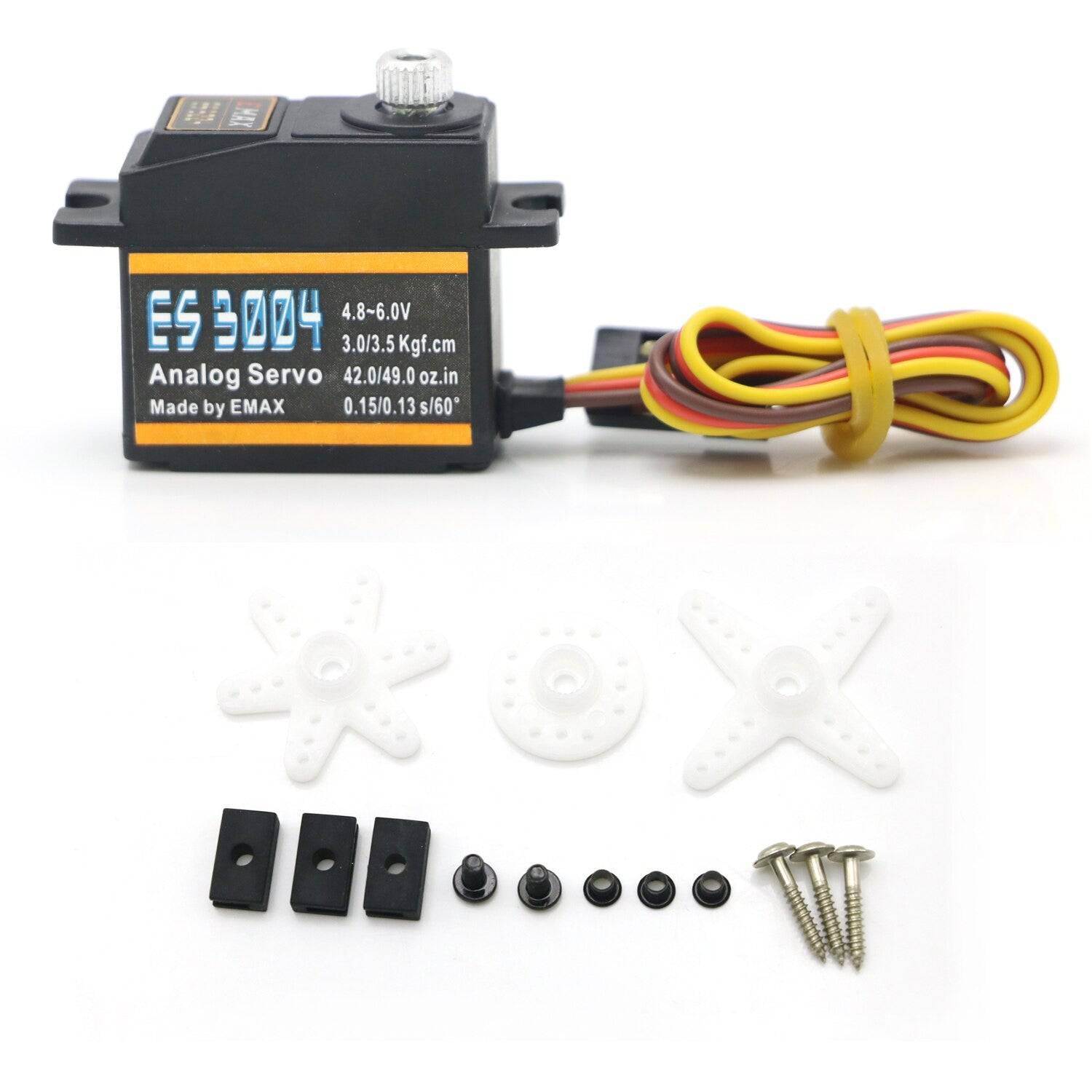 EMAX ES3004 20g 3.5kg 0.13sec 23t Metal Gear Analog Servo for RC Airplane - RS4905 - REES52