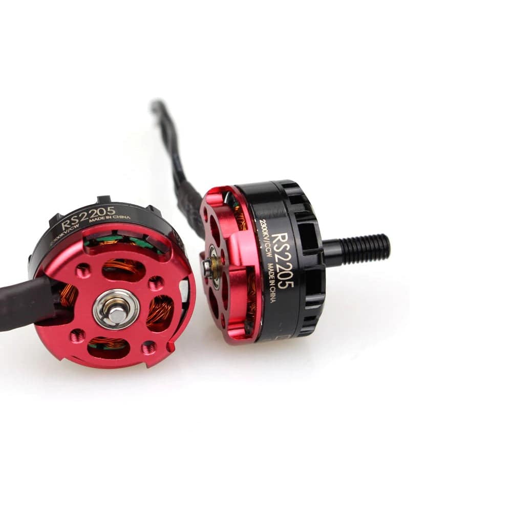 EMAX RS2205 2300KV Brushless DC Motor - RED Cap (CW Motor Rotation)- RS3427 - REES52