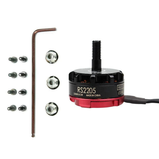EMAX RS2205 2300KV Brushless DC Motor - RED Cap (CW Motor Rotation)- RS3427 - REES52