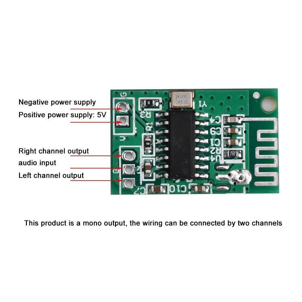 5V Bluetooth 5.0 Audio Module Digital Audio Amplifier Board Bluetooth Receiver - RS5543 - REES52