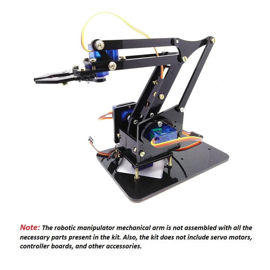 4 DOF Robotic Arm DIY Kit Acrylic DIY Kit (Without Servo)