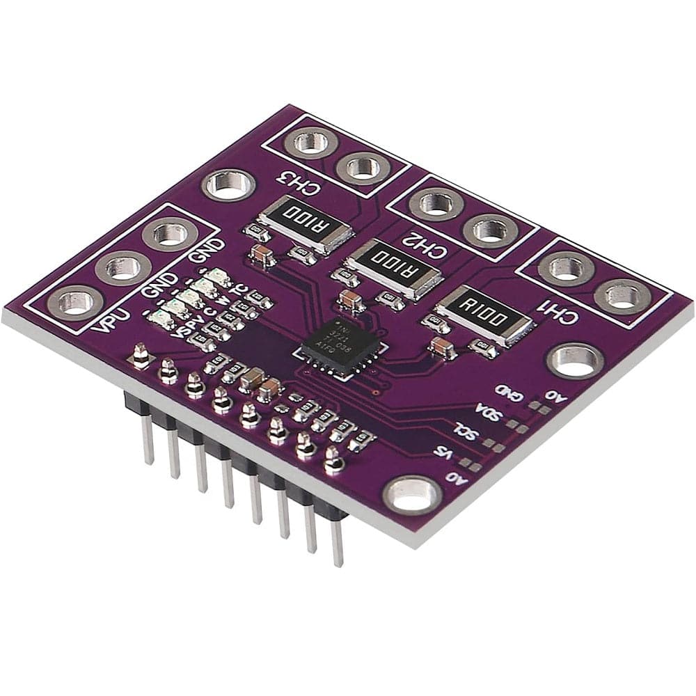 INA3221 3 Channel Current And Voltage Sensor I2C SMBUS Shunt Power Supply Triple-Channel, Shunt And Bus Voltage Monitor - REES52