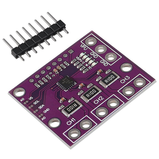 INA3221 3 Channel Current And Voltage Sensor I2C SMBUS Shunt Power Supply Triple-Channel, Shunt And Bus Voltage Monitor - REES52