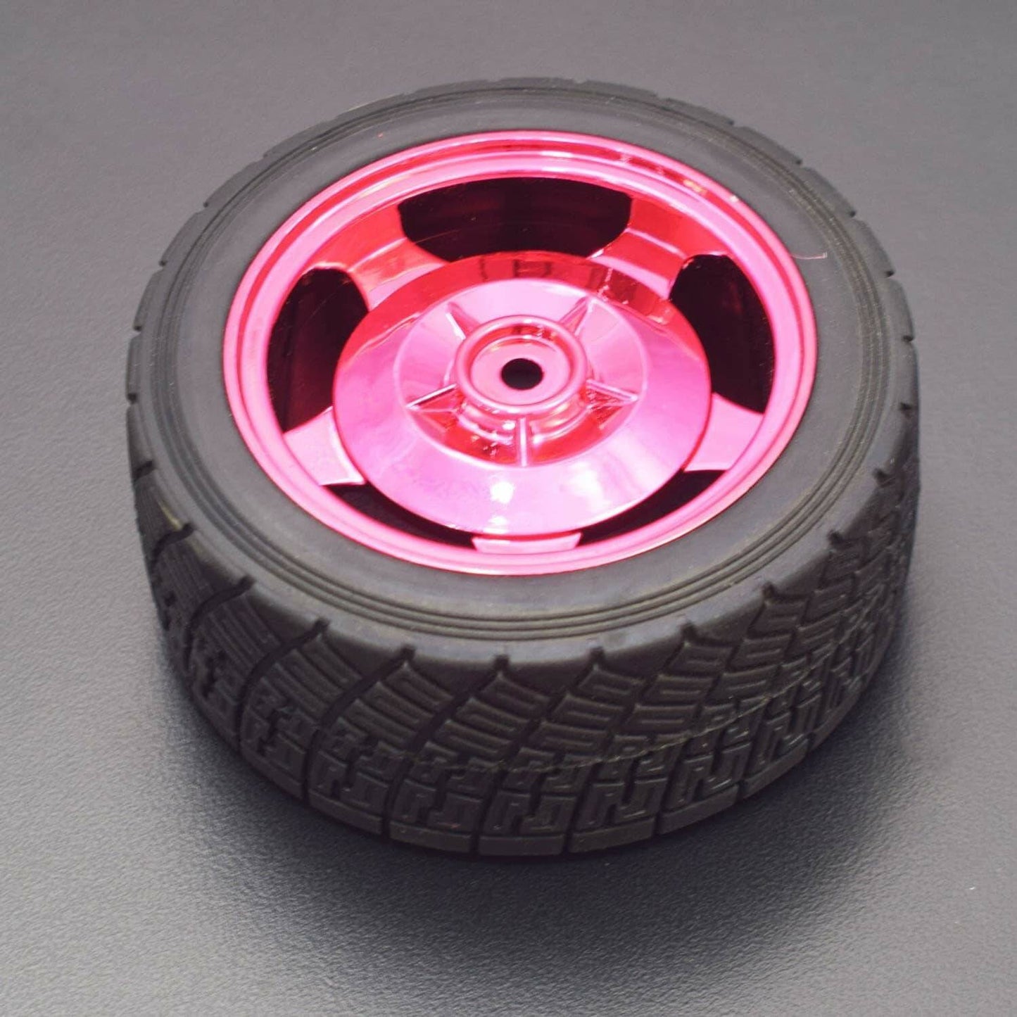 83MM Large Robot Smart Car Wheel, 35MM Width Surface Red (4 Pieces) - RS1916 - REES52