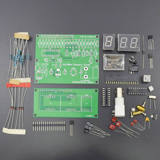 1Hz-75MHz Frequency Counter 7V-9V 50mA DIY Kit Cymometer Module Tester Meter - RS1763 - REES52