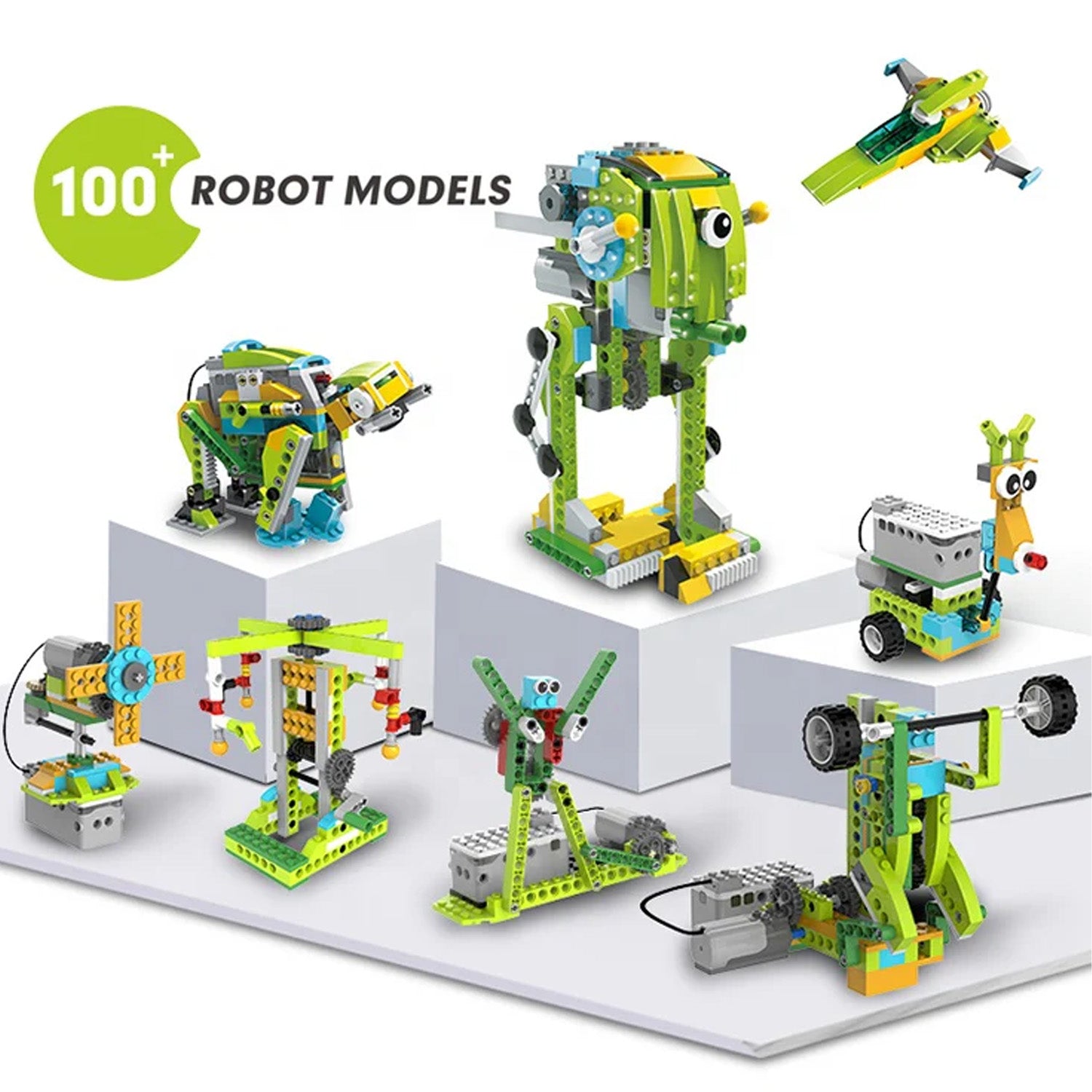 makerzoid 100-in-1 Building Block Set Programmable Building Block Robot Master (Standard), STEM & Coding Robot Kit Educational Toy for Boys and Girls STEM Learning Toys For 7-12 Year Olds - RS7140