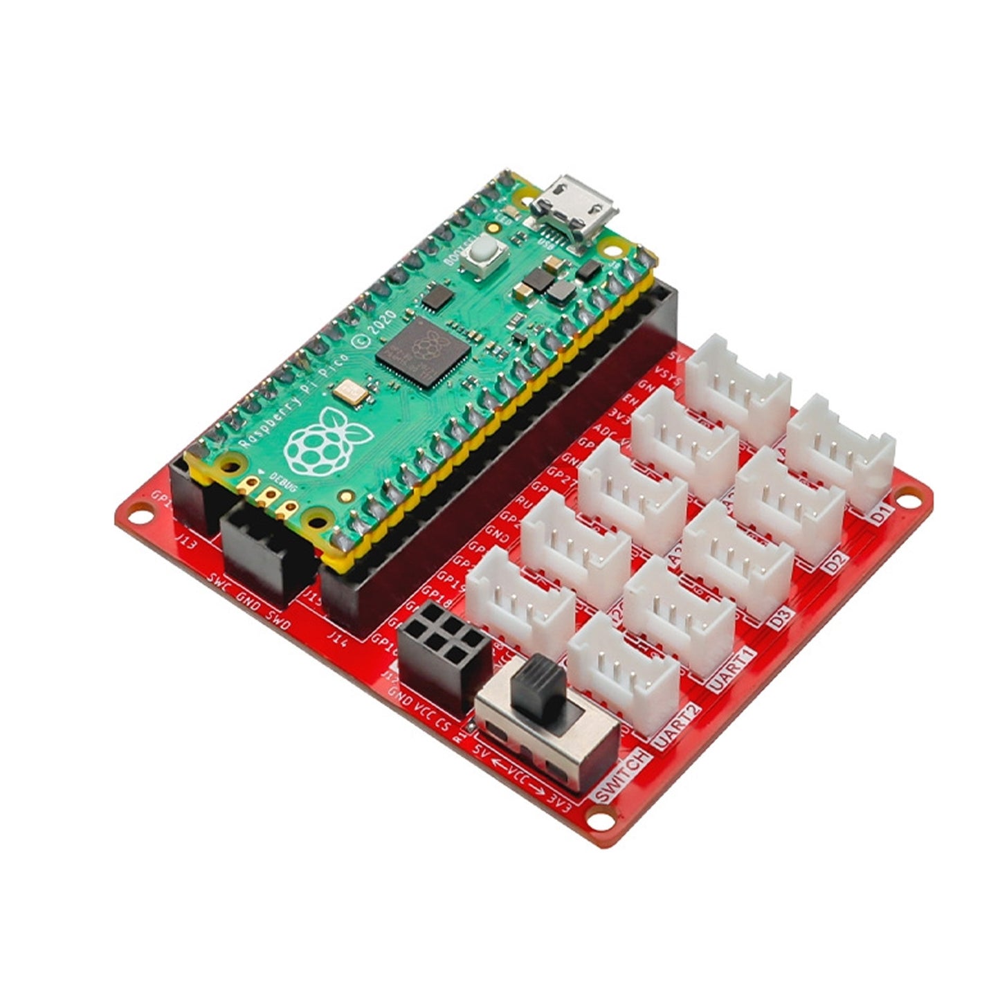 ELECROW Crowtail - Raspberry Pi Pico Expansion Board Crowtail Shield For Raspberry Pi Pico - RS7042