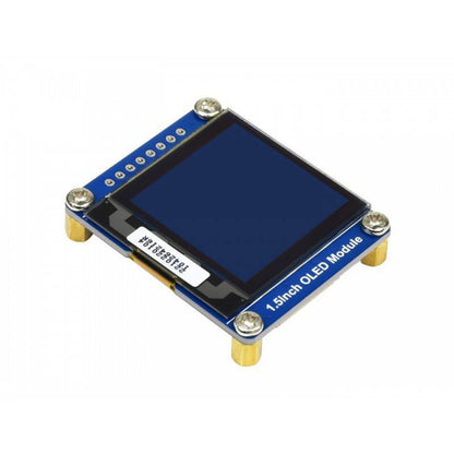 Waveshare 1.5" OLED Display Module 1.5" 128x128 Pixel OLED Display With 16 Gray Scales, And SPI/I2C Interface Compatible With Raspberry PI Perfect For Embedded Projects - RS2985/RS3711