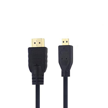 1.5m HDMI To Micro HDMI Cable Flexible & Durable HDMI Cable High-Speed HDMI To Micro HDMI Cable For Raspberry Pi 4B - Black - RS6363