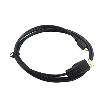 1.5m HDMI To Micro HDMI Cable Flexible & Durable HDMI Cable High-Speed HDMI To Micro HDMI Cable For Raspberry Pi 4B - Black - RS6363