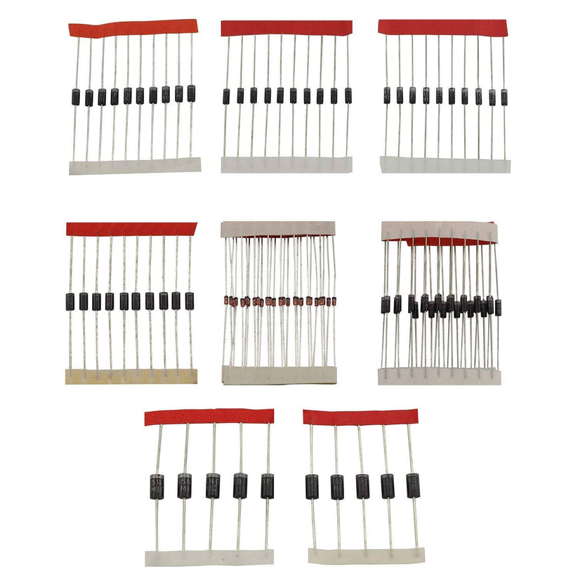 100pcs Diode Assortment Kit 8 Value Rectifier Diode Kit – REES52