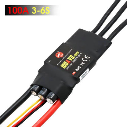 ZMR Brushless ESC 40A 50A 80A 100A V2 - 2-4S With BEC/UBEC For Quadcopters & Helicopters Drone Speed Controller RC Quadcopters And Helicopters