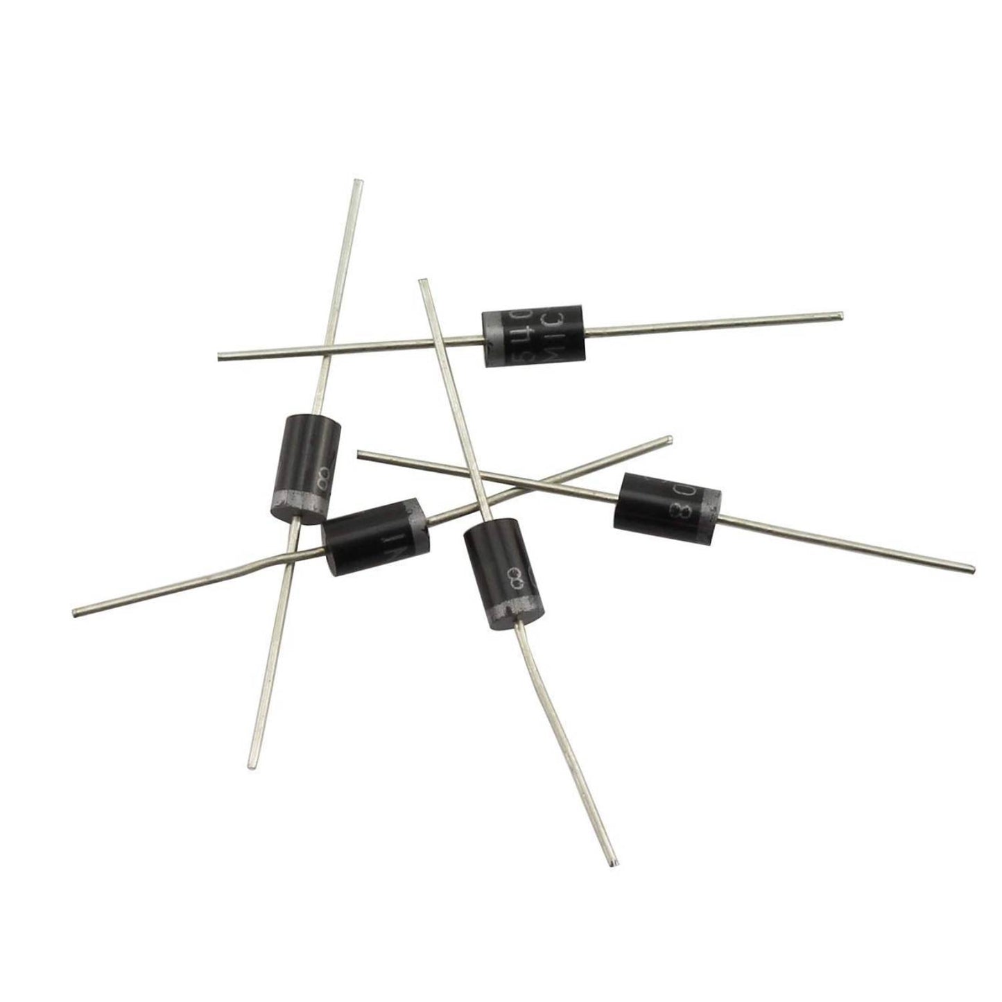 100pcs Diode Assortment Kit Rectifier Diode Kit Electronics Diode Kit 8 Values DIY Electronic Components Diode Assortment Standard Recovery Power Rectifier 1N4148 1N4007 1N5819 1N5399 FR107 FR207 1N5408 1N5822 - RS1706