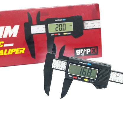 Gripx 150mm Digital Vernier Caliper with LCD Display 6 Inch LCD Electronic Measuring Tool For Workshops & Laboratories - RS9609