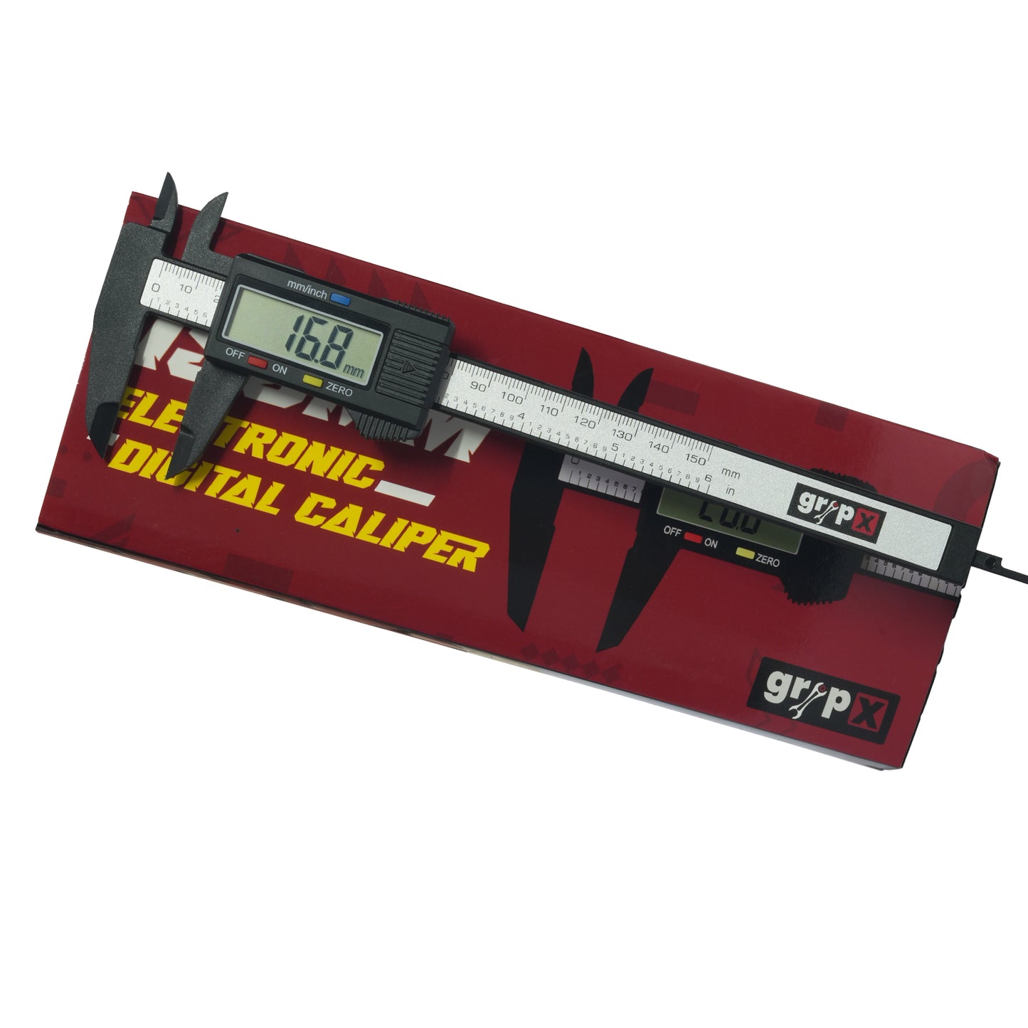 Gripx 150mm Digital Vernier Caliper with LCD Display 6 Inch LCD Electronic Measuring Tool For Workshops & Laboratories - RS9609