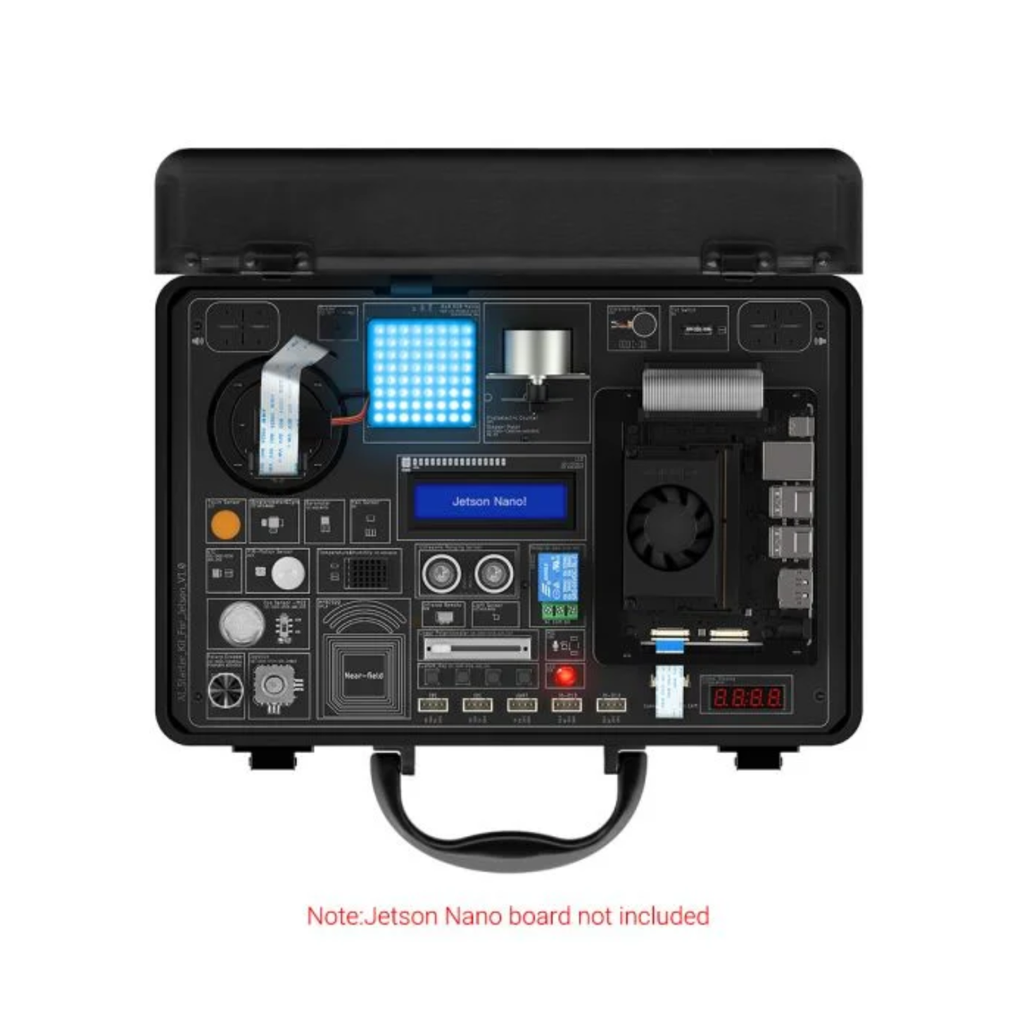 Elecrow Jetson Orin Nano AI Starter Kit 30 Sensors & 38 Lessons STEM Learning Kit (Without Jetson Nano Board)