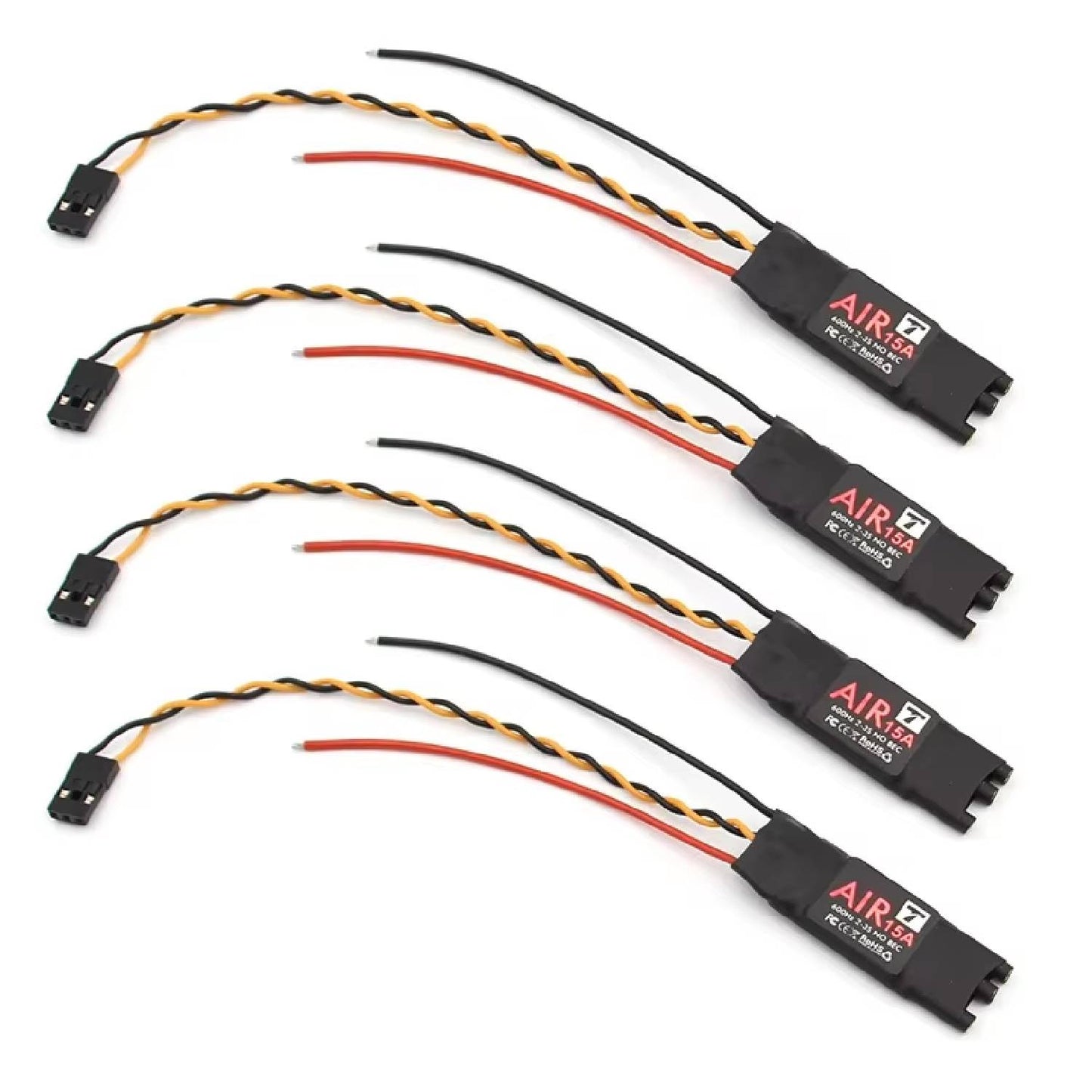 4pcs T-Motor AIR 10A/15A ESCs - 2-3S Brushless Speed Controllers For Drones Oneshot125, For Multi-rotor 50Hz-600Hz, 2-3S, For Traversing Drones