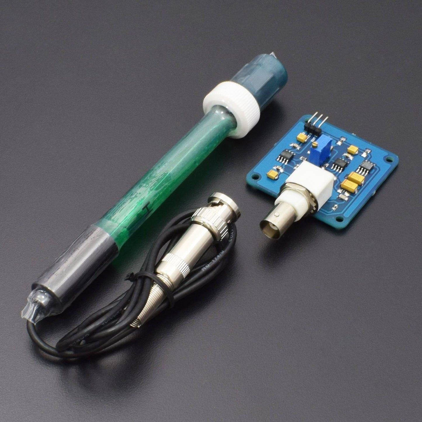 PH Sensor Module 150mm long, ⌀12mm for Boards Compatible with Arduino, AVR, PIC Sensor Module Kit - RS326 - REES52