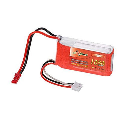 1050mAh Lipo Battery Rechargeable Lithium Polymer Battery 3.7V 1050mAh Lithium Polymer Battery Lightweight Lipo Battery for Electronics Projects High-Performance Rechargeable Battery 1050mAh- RS2345