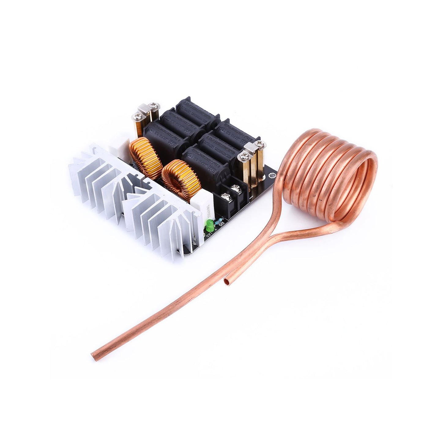 ZVS 1000W 20A Induction Heater Module High Frequency Low Voltage Induction Heating Machine Module Voltage Power Supply High Frequency Board Machine Module Flyback Driver Heater Brass Coil - RS2537