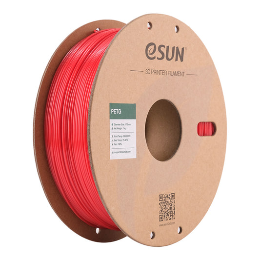 esun petg 1.75mm 3d printer filament - 1kg roll- solid red esun petg 1.75mm 3d printer filament - 1kg roll- solid red