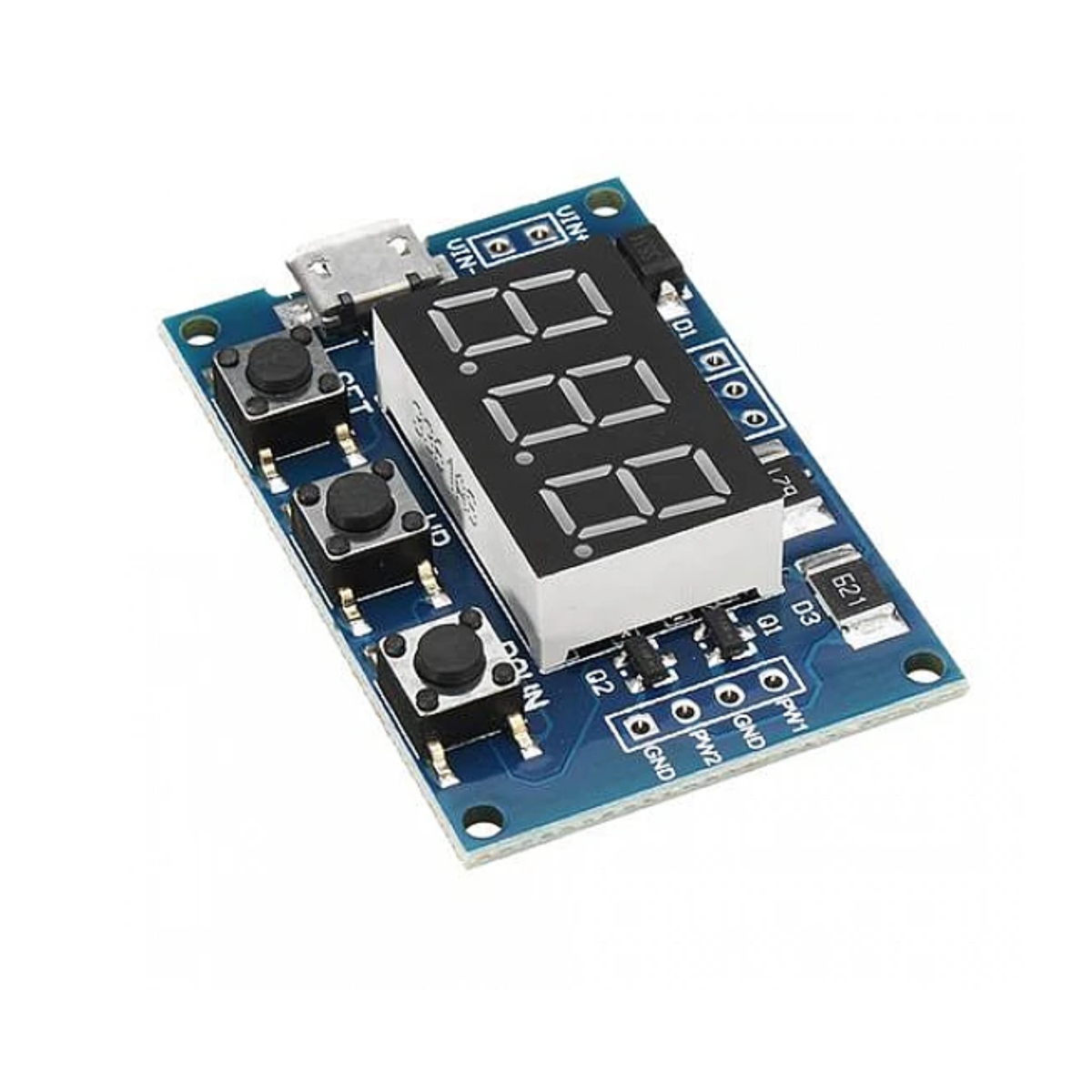 Two Channel Pulse Generator 2-Channel PWM Signal Generator 1Hz-150kHz Adjustable Square Rectangle ...