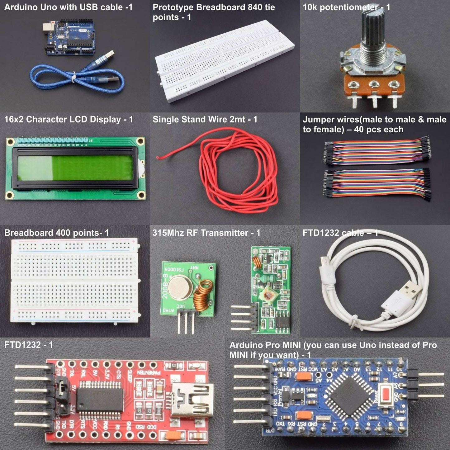 Making a RF Wireless Communicator using Arduino uno and Arduino pro mini - KT864 - REES52