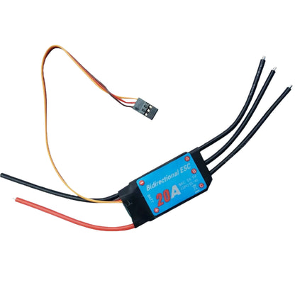 20A Bidirectional Brushless ESC For Remote Control Ship & Underwater Vehicles ESC For ROVs Remote Control Ship Pneumatic Underwater Propelle