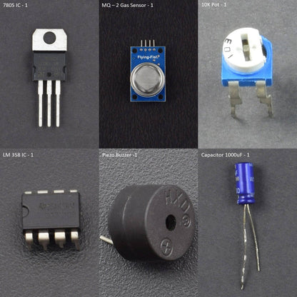 Make a Fire Alarm Circuit using MQ-2 Gas Sensor - KT857 - REES52