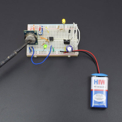 Make a Fire Alarm Circuit using MQ-2 Gas Sensor - KT857 - REES52