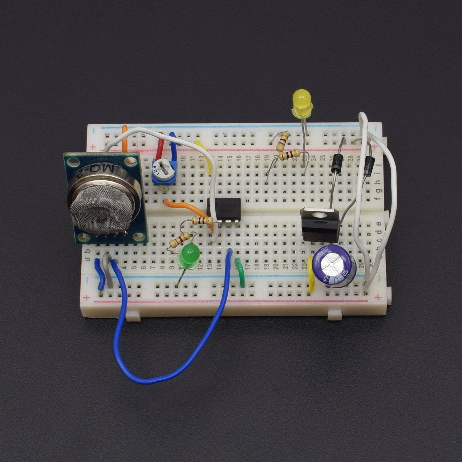 Make a Fire Alarm Circuit using MQ-2 Gas Sensor - KT857 – REES52