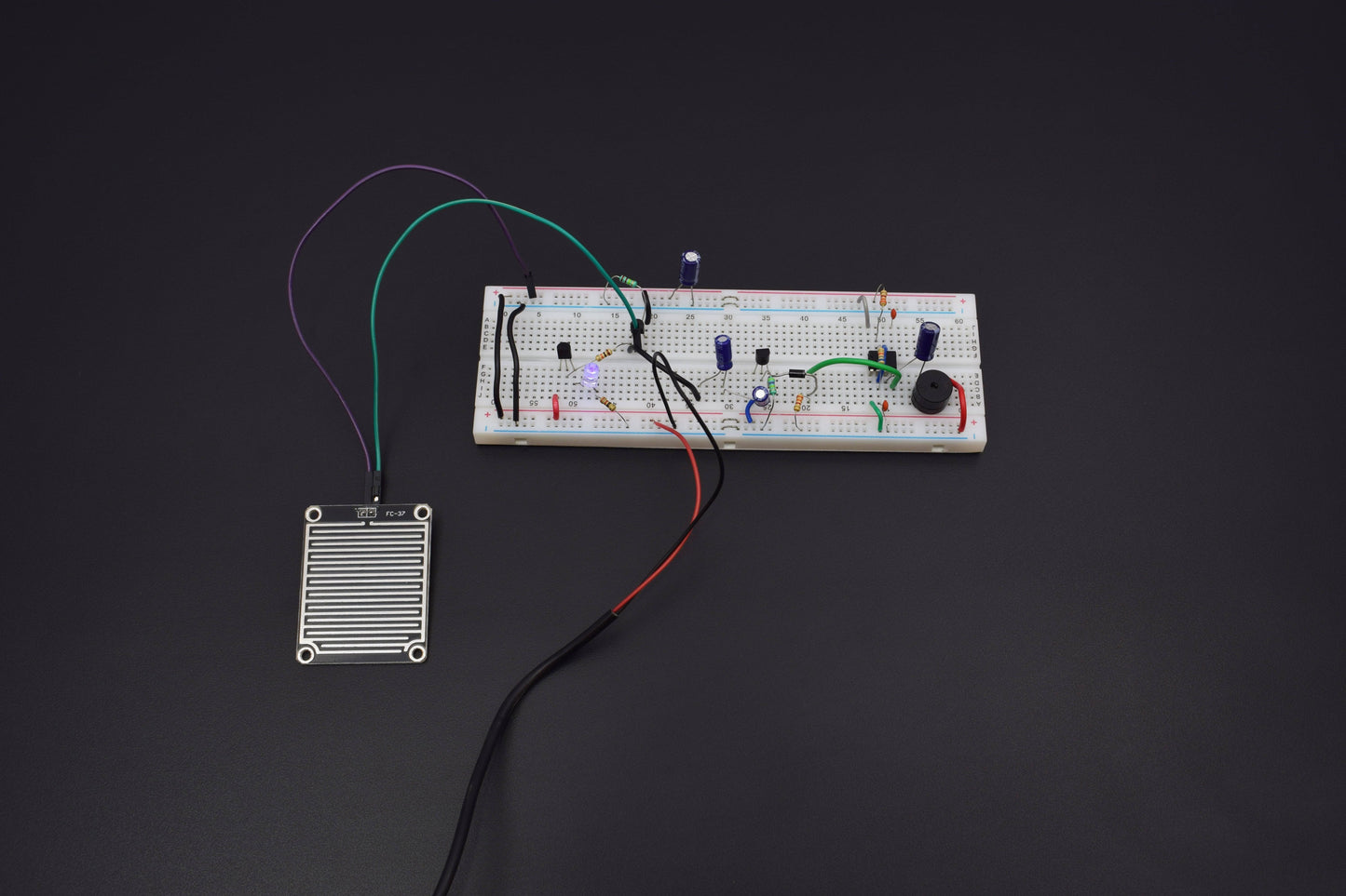 RAIN ALARM CIRCUIT USING 555 TIMER IC  - KT856 - REES52