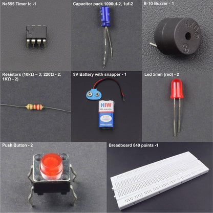 Make a Door Bell using NE555 Timer IC - KT955 - REES52