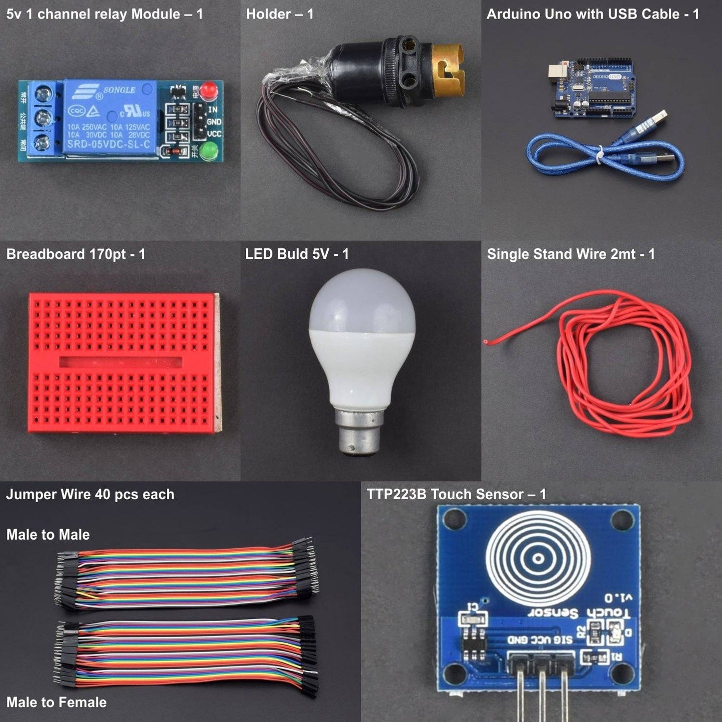 Make A Home Automation System Using TTP223B Touch Sensor and Single Channel 5v Relay Module Interfacing with Arduino Uno - KT906 - REES52