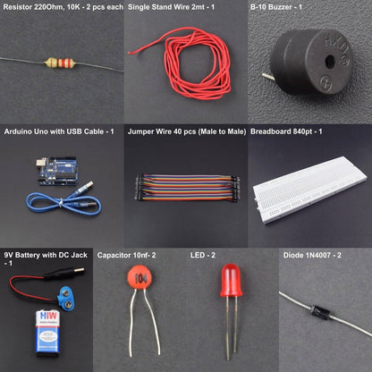 Make a Metal Detector with Basic Electronic Components interfacing with Arduino uno - KT777 - REES52