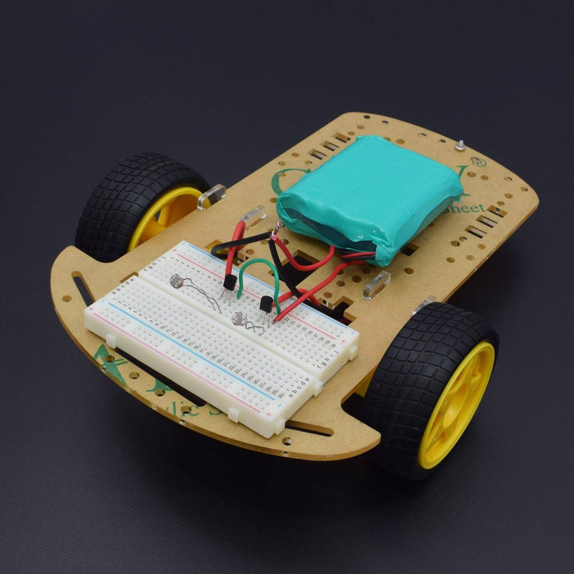 Make a robot car using LDR and transistor 3906 - kt888 – REES52