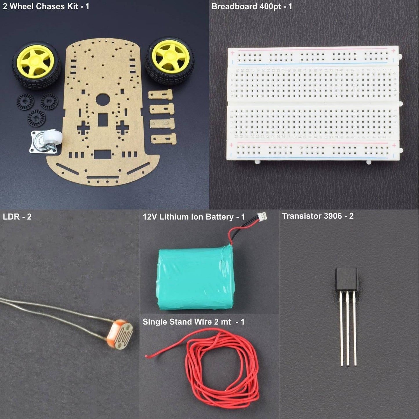 Make a robot car using LDR and transistor 3906 - kt888 - REES52