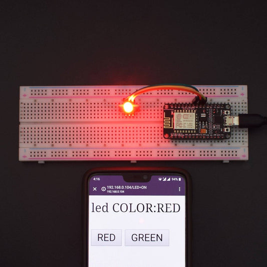 Display different colors using Two Color Module  Using a server Application-KT607 - REES52