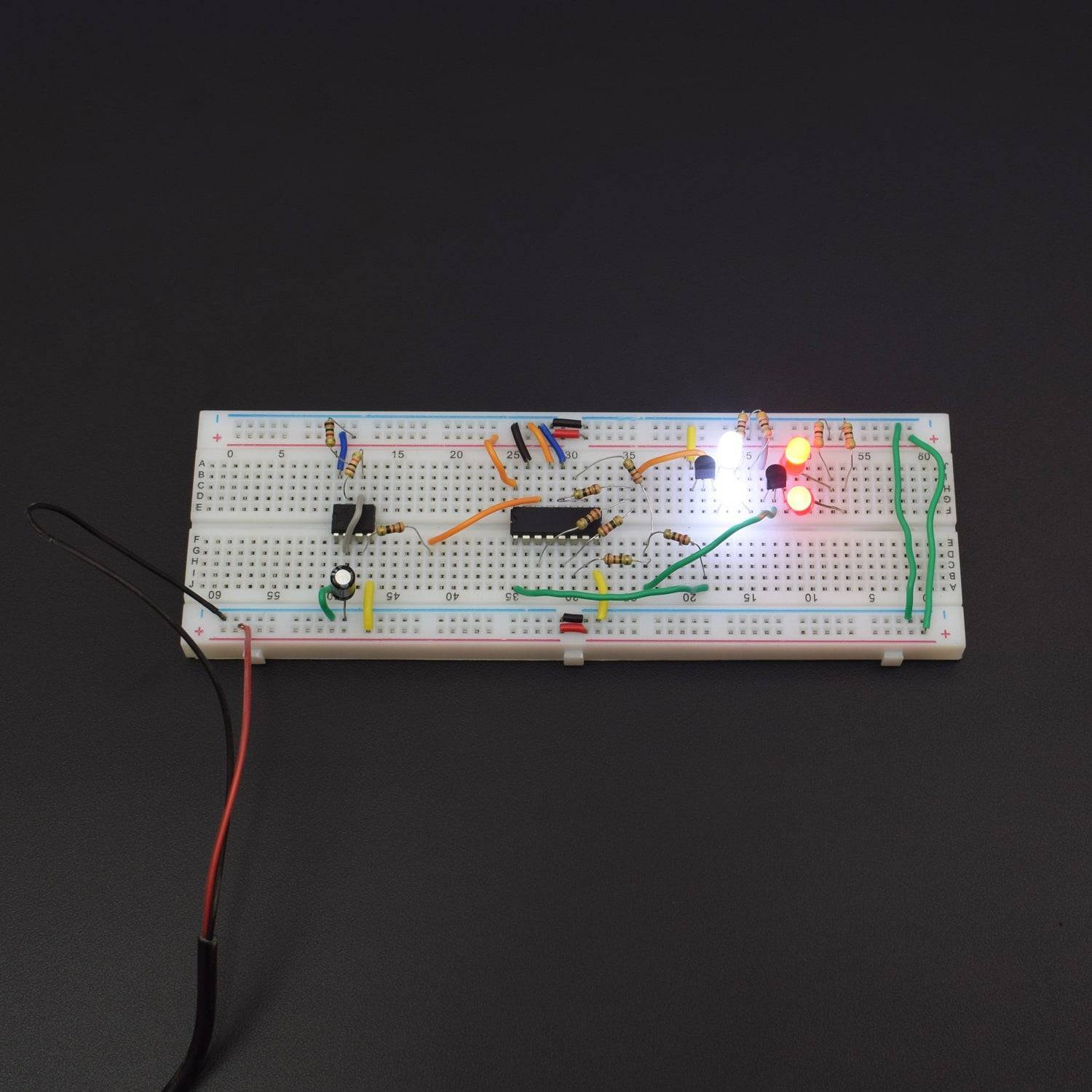Police Led 555 Timer MAKE A POLICE LIGHT USING 555 TIMER IC AND 4017 IC – REES52