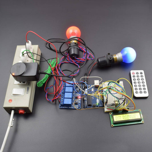 making a home automation system using tsop sensor and tsop remote with 4 channel relay interfacing with arduino uno - kt868making a home automation system using tsop sensor and tsop remote with 4 channel relay interfacing with arduino uno - kt868
