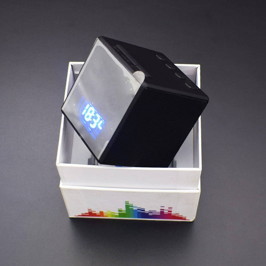 Upgrade HD 1080P WiFi Hidden Spy Camera Alarm Clock with Night Vision/Bluetooth Speaker for Home Security - RS2183 - REES52
